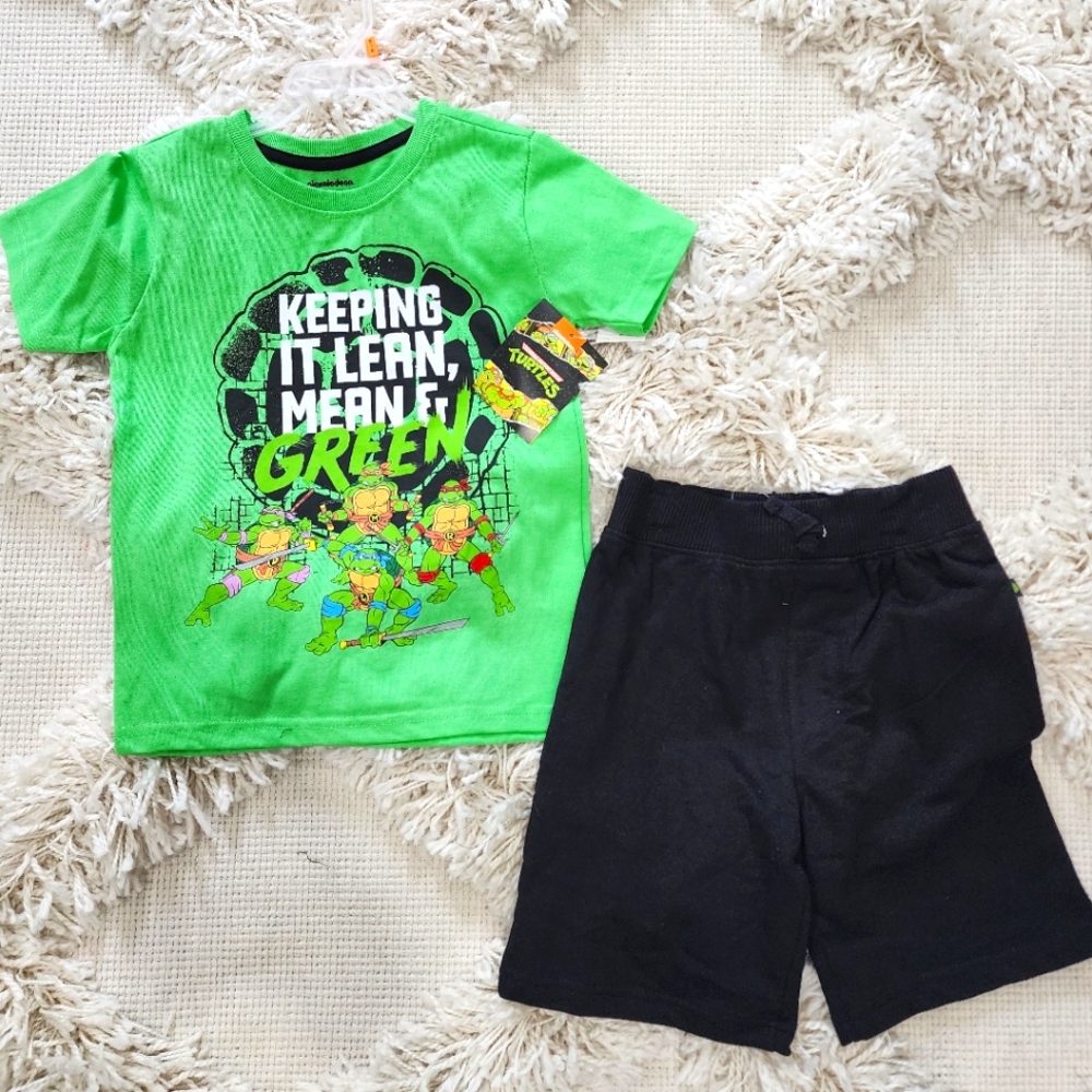 Nickelodeon, Teenage Mutant Ninja Turtles set tshirt and shorts, 4 and 5/6 avail